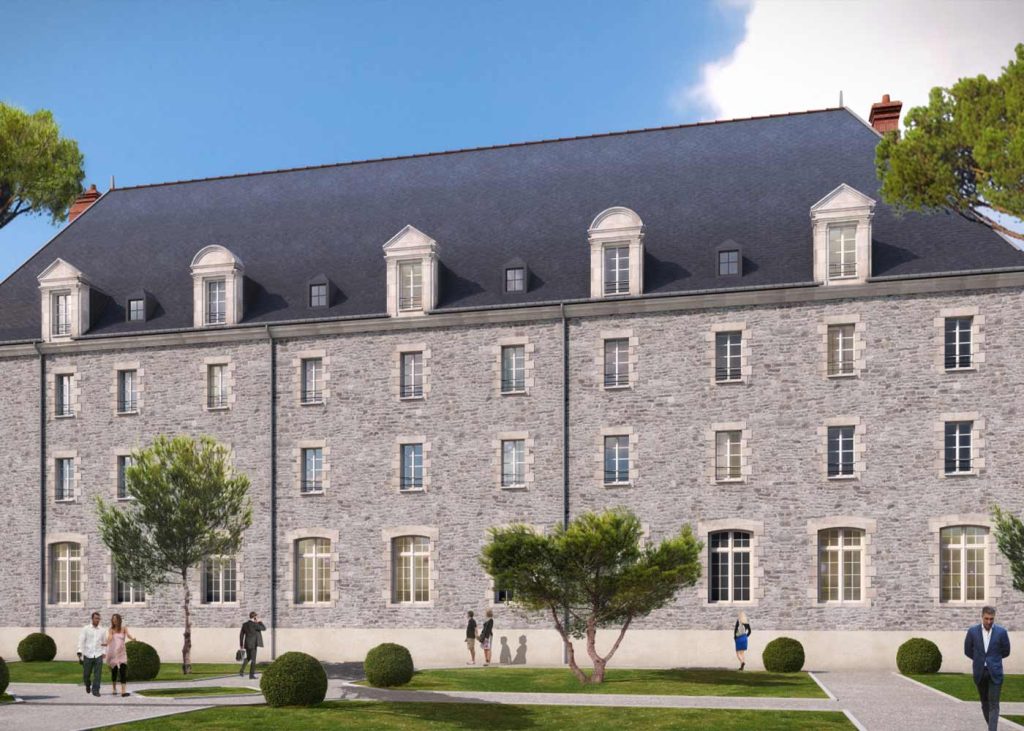 Immobilier de Prestige en loi Monuments Historiques en Guerande avec ce bâtiment réhabilité