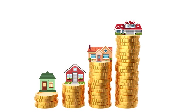 immobilier fractionné-pieces de monnaies empilées